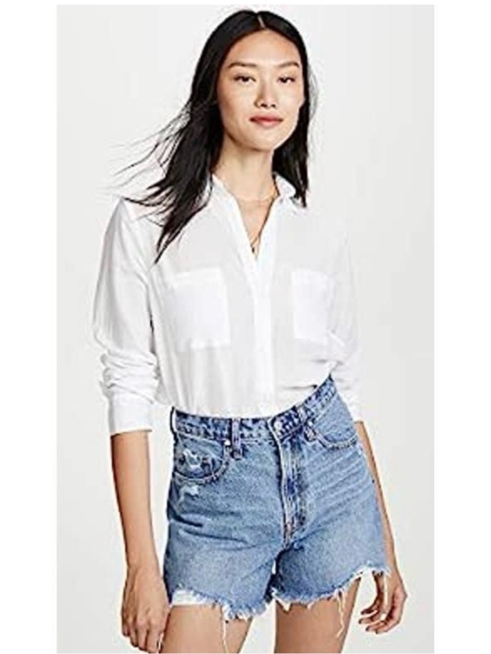 Enza Costa Tissue Weight Button Down size 0